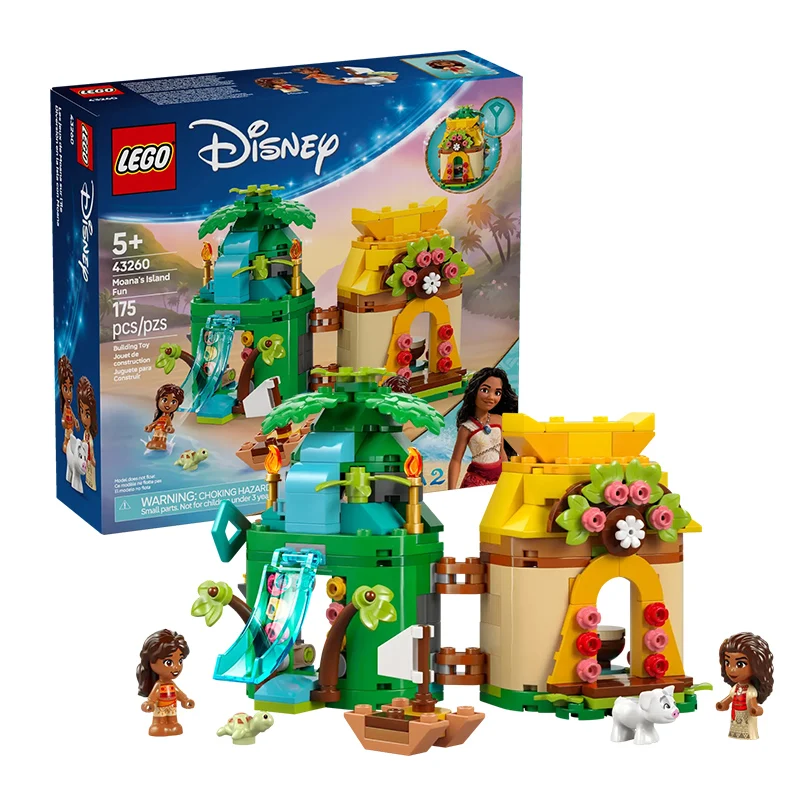 

LEGO Disney Princess 43260 Моана Шикарный остров для девочек, детские строительные блоки, игрушка в подарок