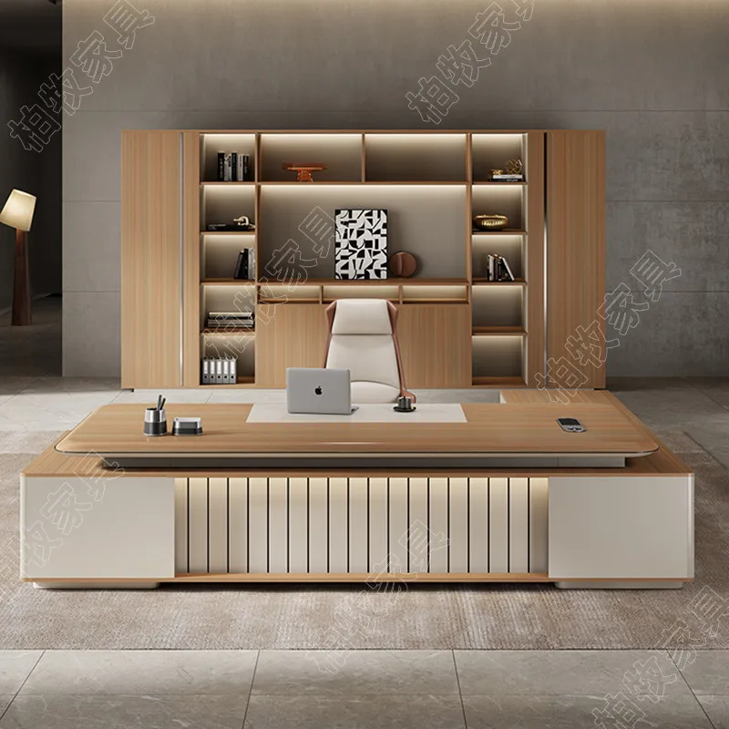 Study Modern Office Desk European Executive Computer Decoration Office Desk Organizers Display Meuble Bureau Salon Furniture