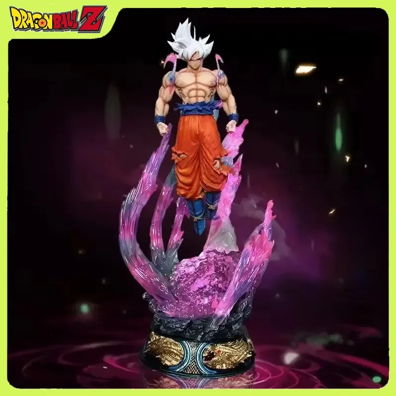 

Фигурка Сон Гоку из аниме Dragon Ball, 24 см, в режиме Ультра Инстинкт, Супер Сайян, светящаяся статуэтка из ПВХ, коллекционная модель, подарок