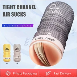 Male Masturbator Cup Vagina Masturbation Device Soft Silicone Adult Endurance Exercise Sex Products Vacuum Pocket Cup for Men