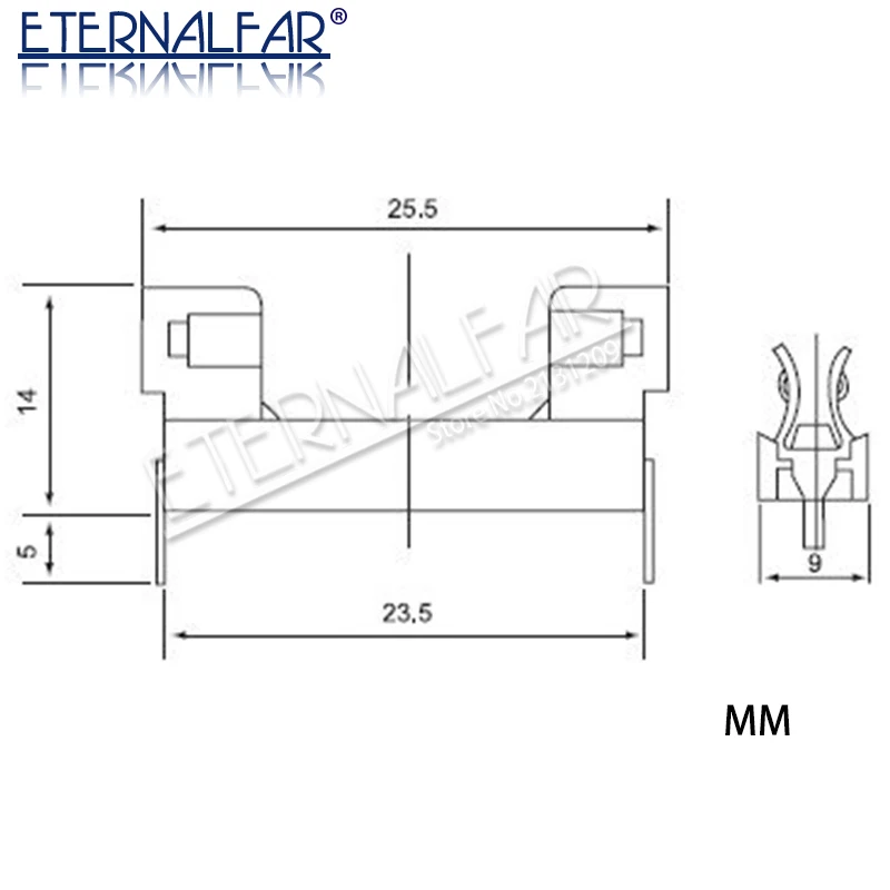 Free shipping 10pcs 5*20mm 10A 3.15A glass fuse holder transparent holder with cover fuse blocks 5X20mm insurance header DIY