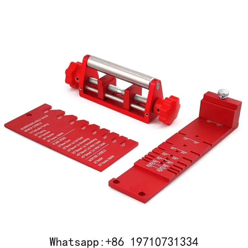 

Chisel Sharpening Jig Kit for Woodworking, Adjustable 0.1" to 2.8" Width with Angle Gauge From 10° to 45°