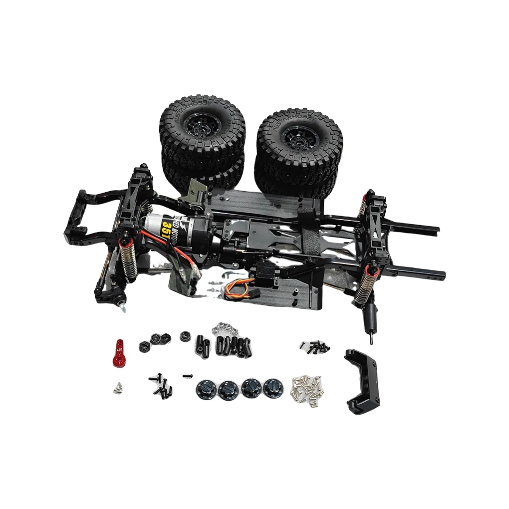 313mm ฐานล้อเกียร์ 2 สปีด RC กรอบแชสซี 550 35T มอเตอร์สําหรับ TRAXXAS TRX-4 1/10 RC Crawler รถชิ้นส่วน DIY