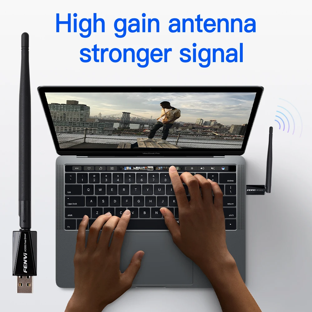 650 متر USB واي فاي محول واي فاي هوائي 650 متر 600 متر RTL8811CU بطاقة الشبكة اللاسلكية لأجهزة الكمبيوتر المحمول سطح المكتب ويندوز 7/8/10 سائق مجاني