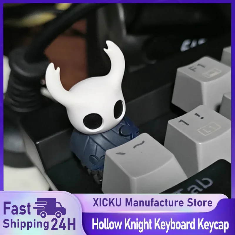 Hollow Knight Keycap Light Transmission Cute Personality Resin Mechanical Keyboard Accessory Anime Single Customized Keycap Esc
