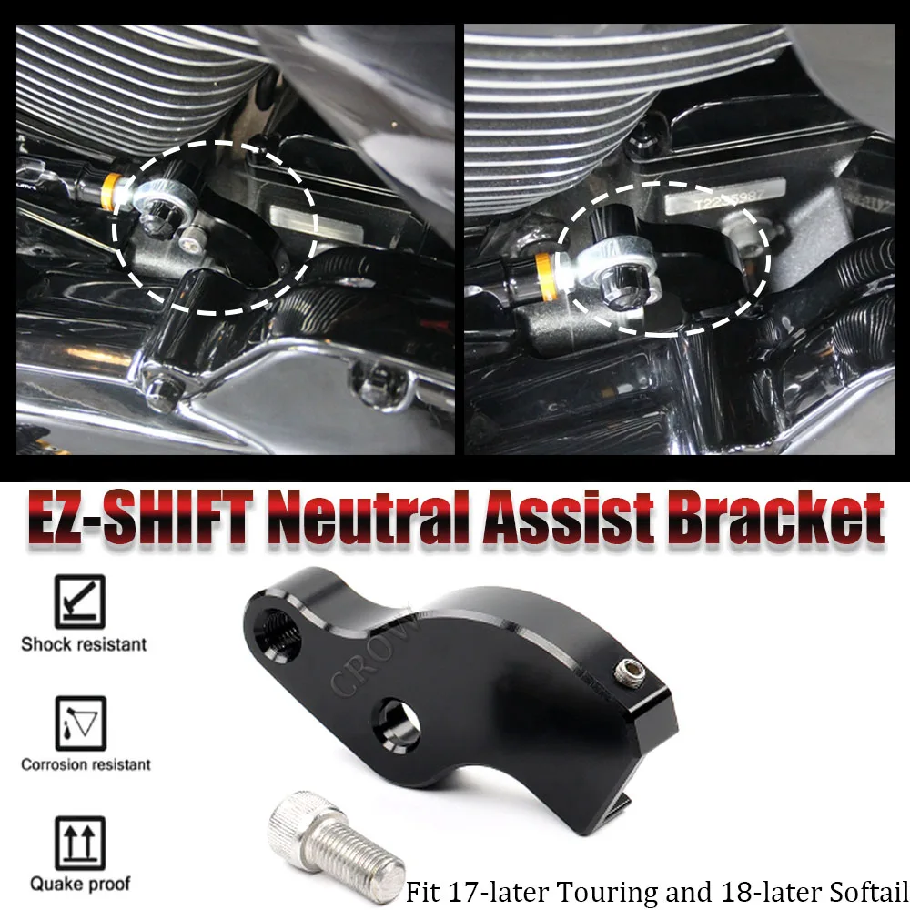 

New Motorcycle Accessory CNC Aluminium Black Transmission Booster Module For Harley 17-later Touring and 18-later Softail