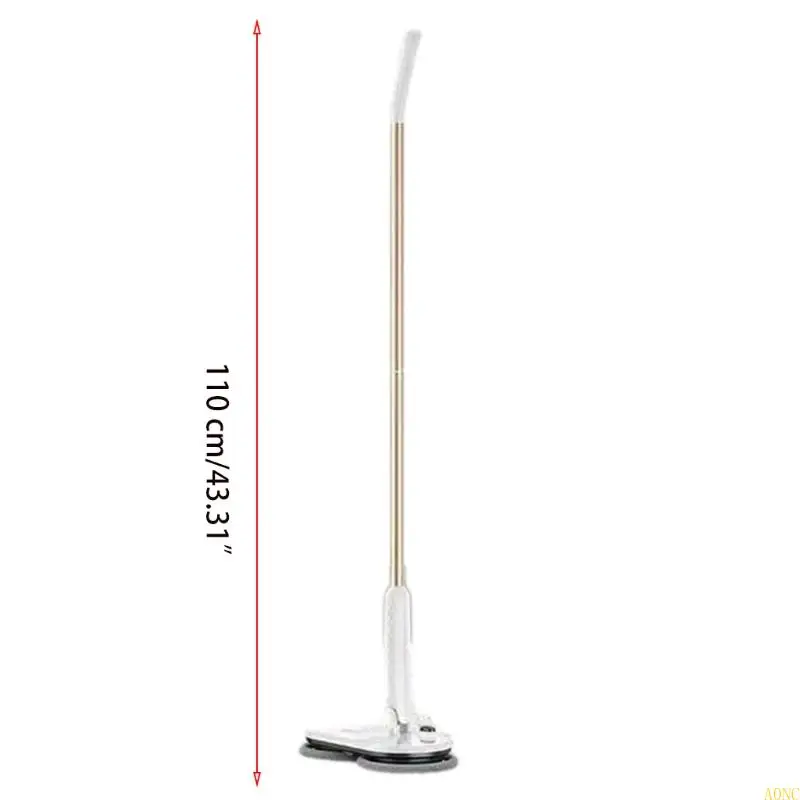 A0NC Cordless Electric Spin Mop للأخشاب الصلبة والبلاط ، فرك MOP مع 2 منصات MOP