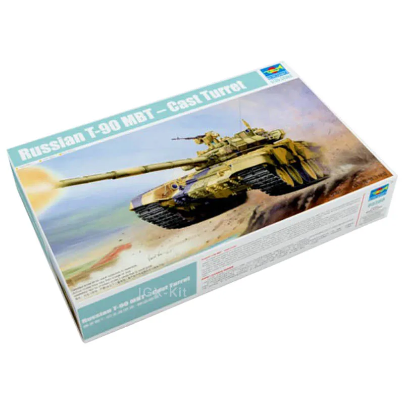 Trumpeter 05560 1/35 Russian T-90MBT T90 Cast Turret Main Battle Tank Military Toy Handcraft Plastic Assembly Model Building Kit