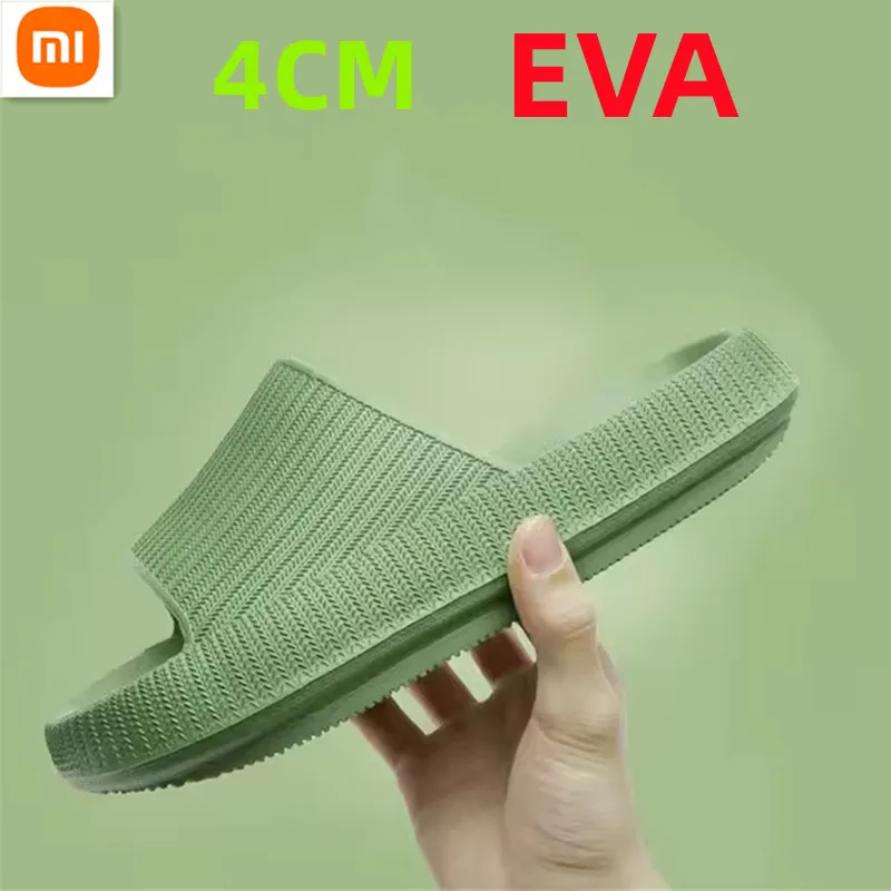 Xiaomi Slippers Men Gradient Indoor Thick Bottom Couple Anti Slip Silent Bathroom Sandal Women Couple Versatile Summer Outdoors