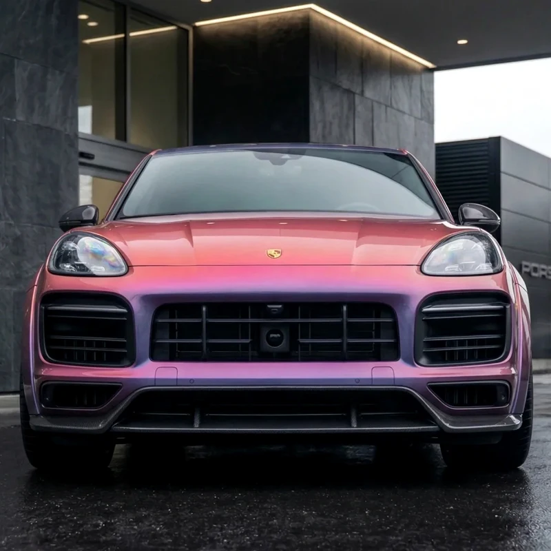 Wholesale PET Aurora Rainbow Iridescent Phantom Chameleon Car Wrap Vinyl Color Shift Bubble Free Air Release Film