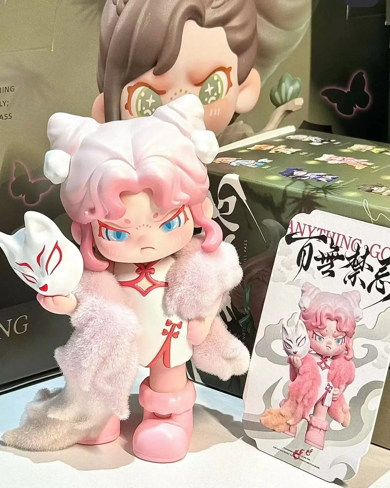 Dora 5a geração cem tobos série artesanal caixa cega na moda saco cego boneca brinquedo ornamento presente desktop ornamento presente