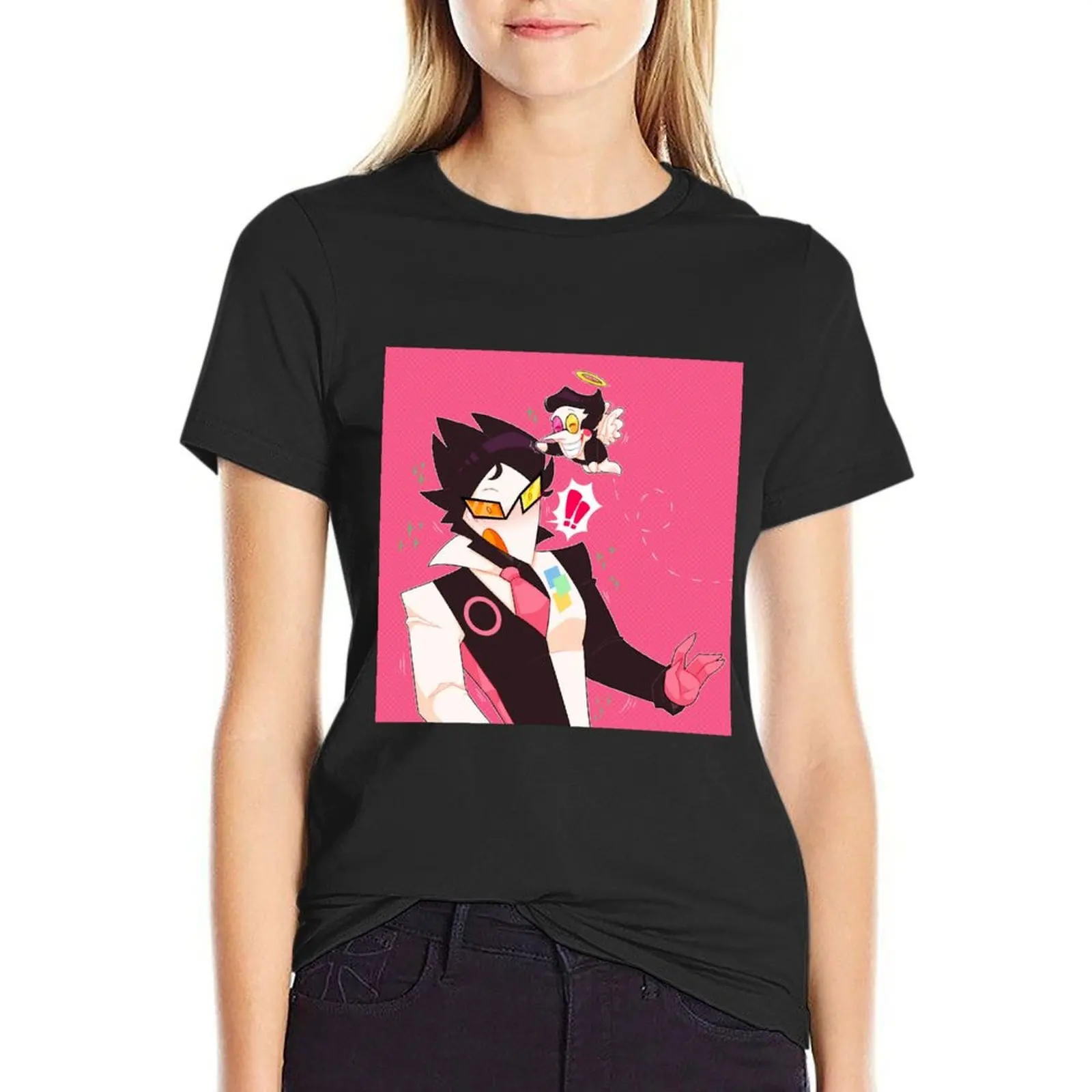 

Helping Angel T-Shirt plain vintage clothes lady clothes tight shirts for Women
