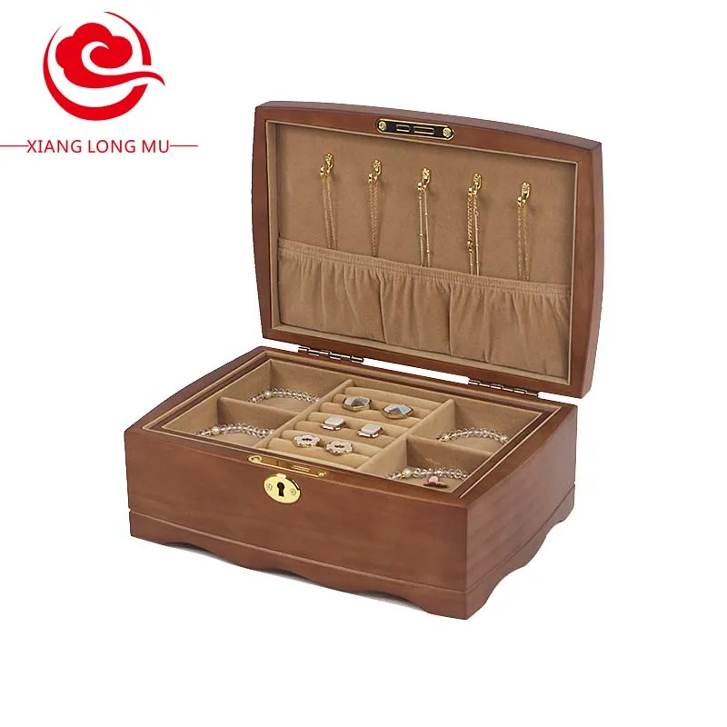 

Large Chinese Jewelry Storage Drawer Storage Box Storage Bag Hook Pine Box Luxury Stereo Necklace Earrings Bracelet Box