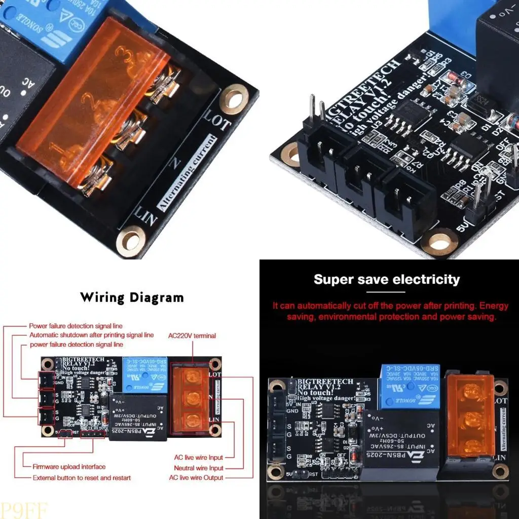 

CS1W Bigtreetech Relay V1.2 Automatic Shutdown Modules forCR10 Printer Reprap 3.3-5V Input Power Support Short Circuit Detect
