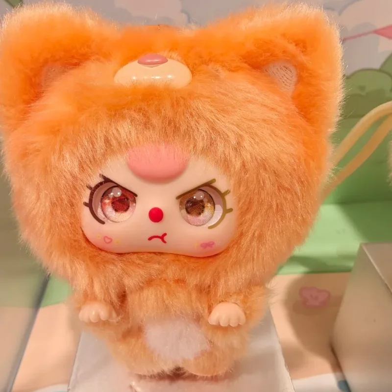 Baby Three Mini Hug Series PlushBlind Box Niedliche Vinylpuppen Spielzeug Halloween Schlüsselanhänger Rucksack Dekor Mystery Box Collector Geschenke