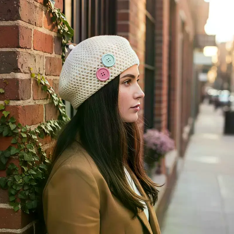 Berretto di paglia in stile gi - Beret French Wool recensione e prezzo