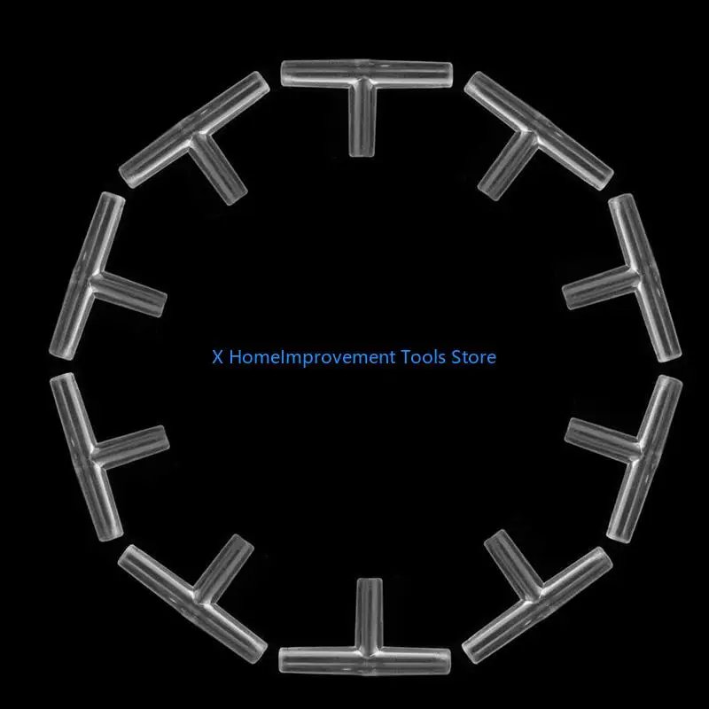 

10Pcs Acrylic Control Valves Hose Connector Fish Tanks Air Accessories 31KA