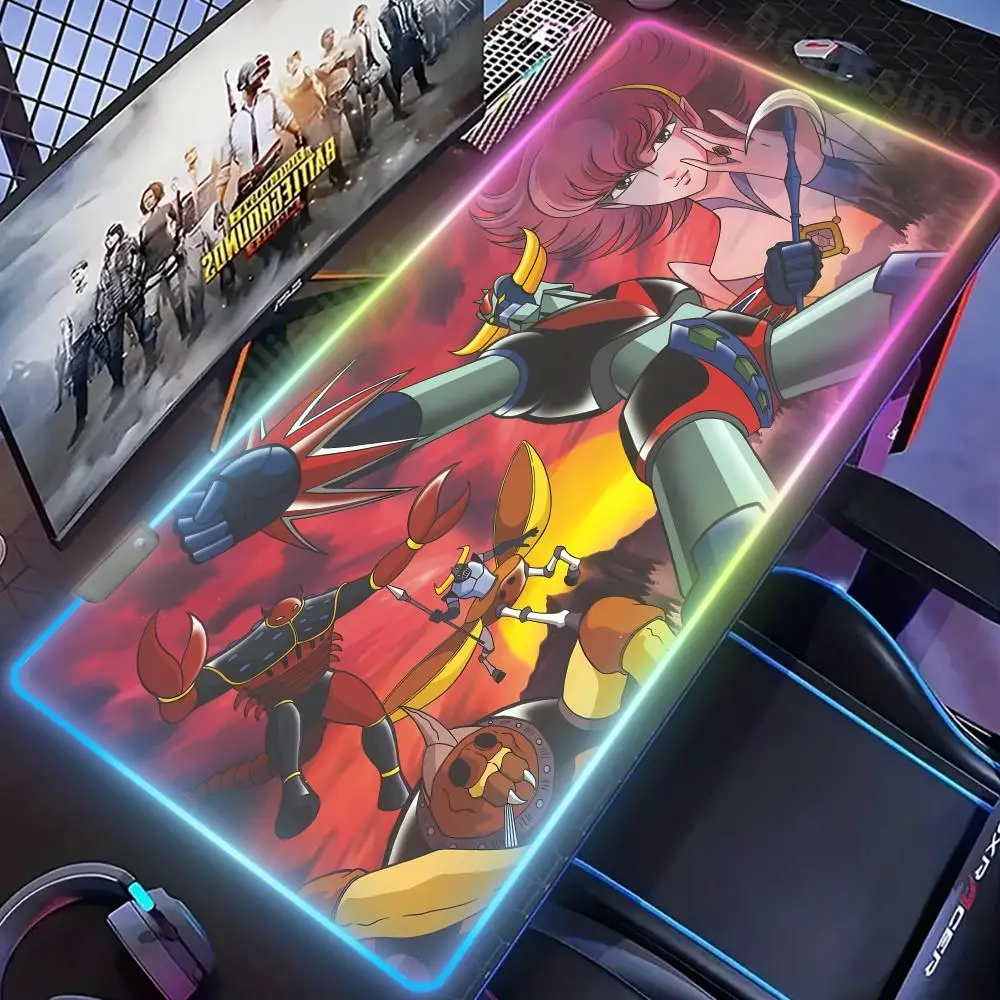 Mouse Pad RGB G_grendizerS Durable Desktop Pad Mechanical Gamer Keyboard Non-Slip Rubber Edge New products locking Luminescence