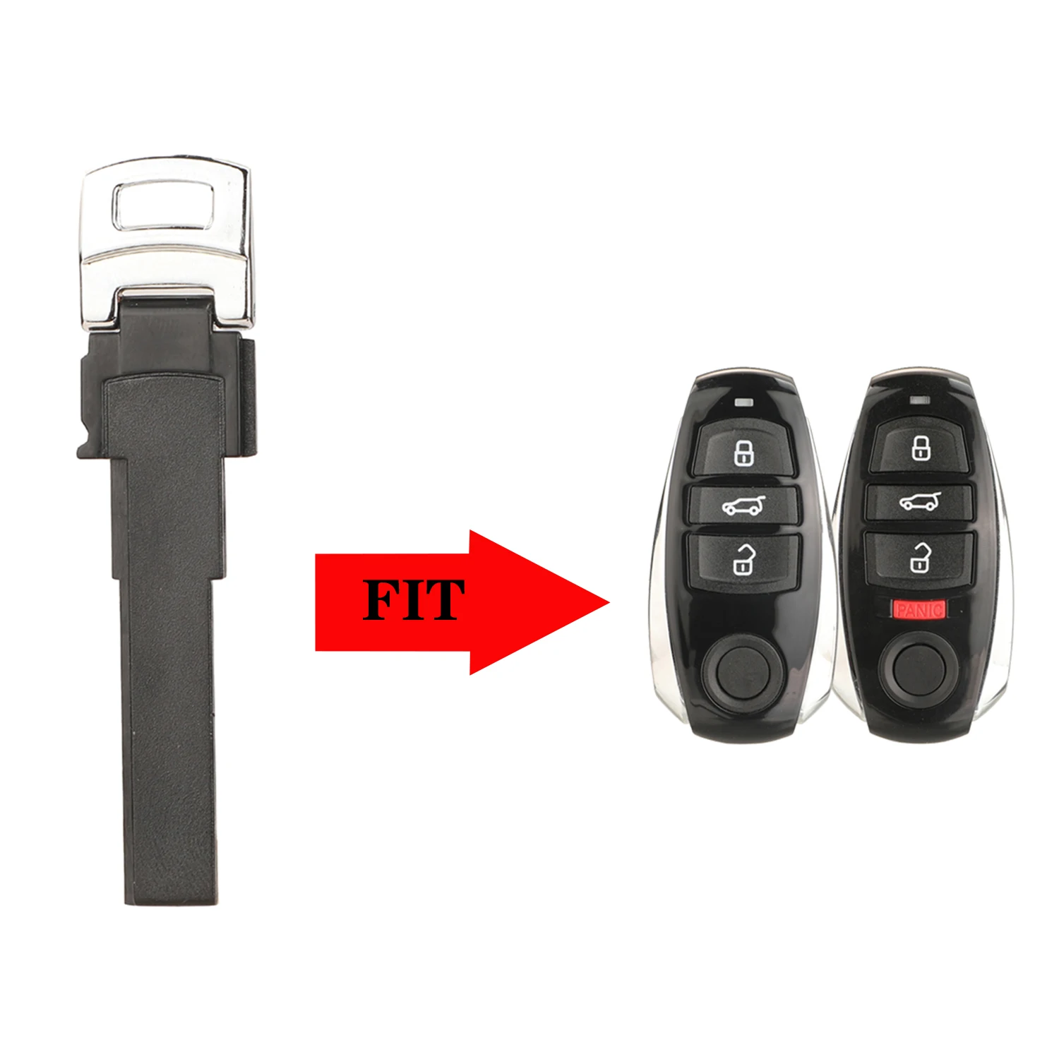 jingyuqin Replacement Smart Card Remote Key Blade Only Fob For Vw Volkswagen Touareg 2010-2014 Case
