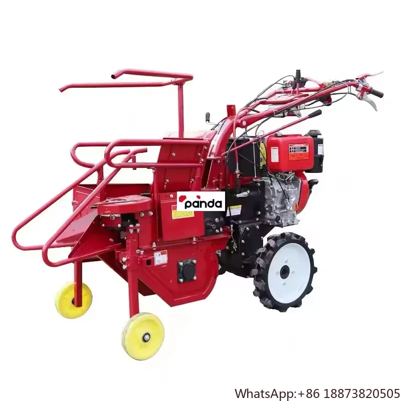 small walking tractor corn maize reaper picker cutter machines used harvest corn | maize corn cutting machine