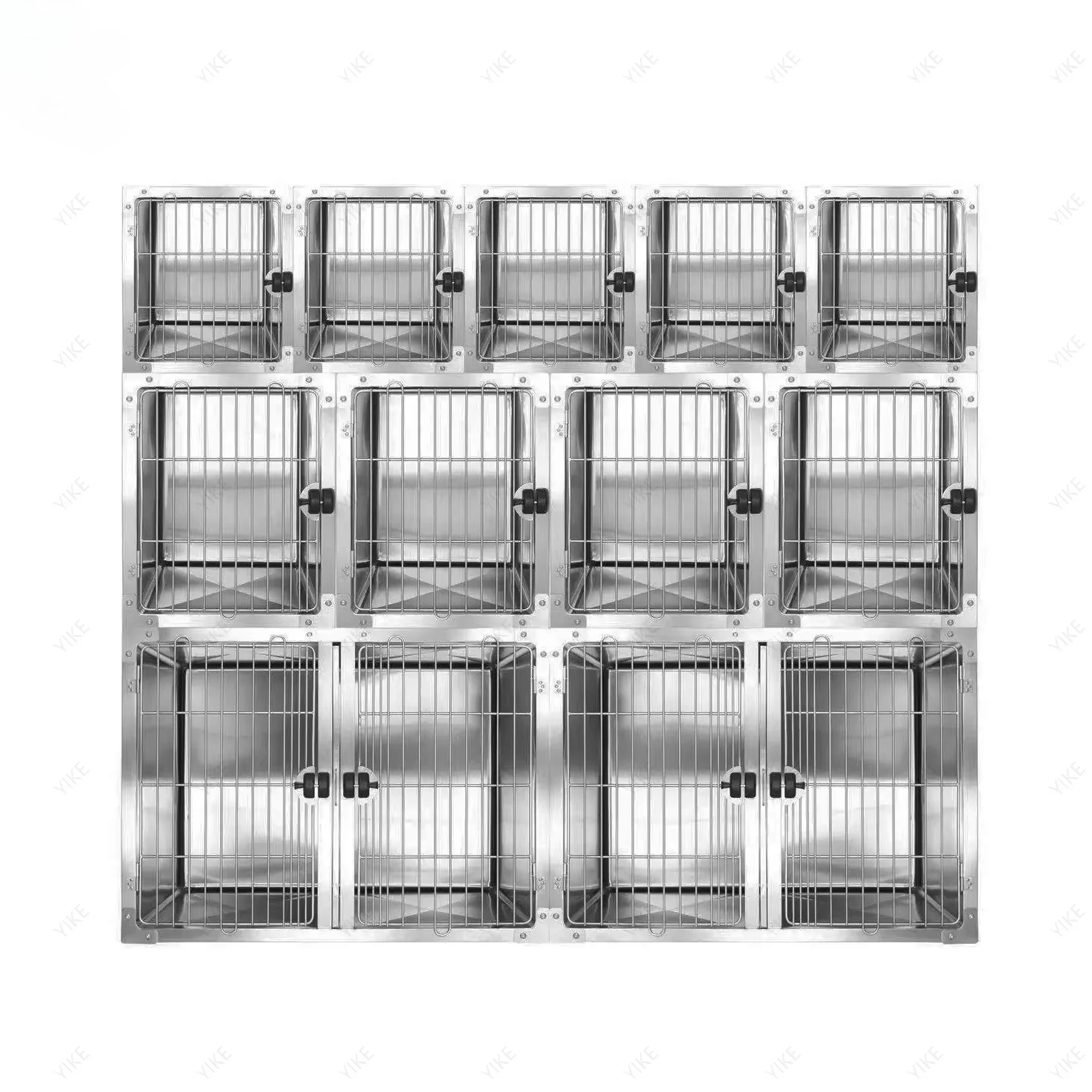 Modular Stainless Steel SUS304 Solid Eco Friendly Large Pet Dog Cat Cage Crates for Veterinary Kennels Puppy Box Easy