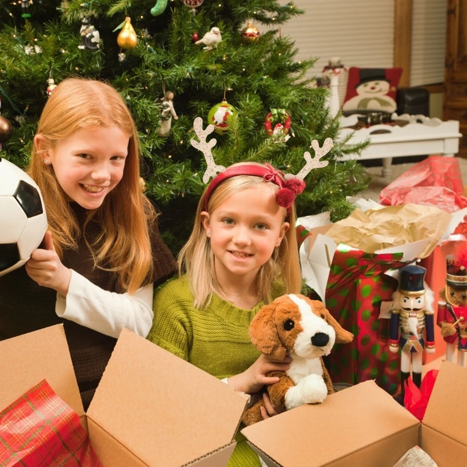 

8 Pcs Headset Accessories Christmas Simulation Antler DIY Decor Faux naments for Headphone Party Carnival Costumes