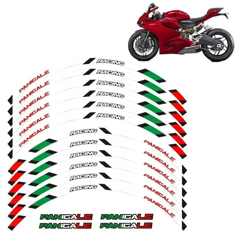 For DUCATI PANIGALE 1199 S 899 1299 S R 959 Motorcycle Motor Parts Contour Wheel Decoration Decal Sticker - 4