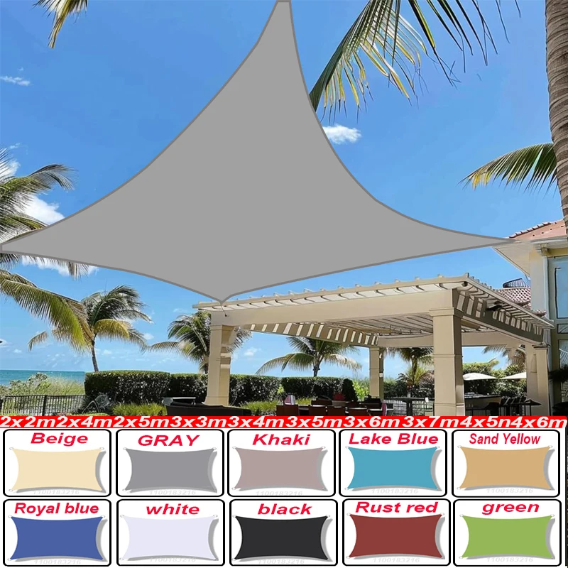 

Waterproof Large Sun Shelter Sunshade Protection Outdoor Canopy Garden Patio Pool Shade Sail Awning Camping Shade ﻿