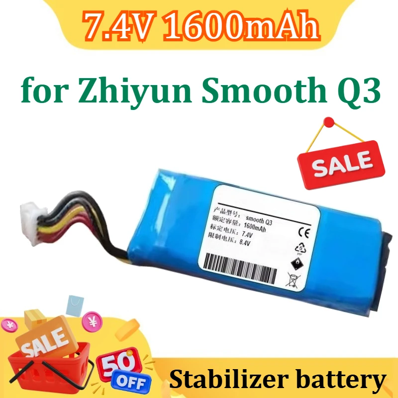 

New for Zhiyun Smooth Q3 902360 7.4V 1600mAh Handheld Gimbal Camera Battery