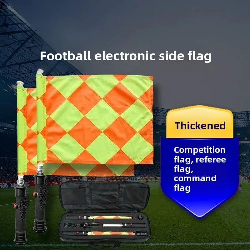 Electronic Assistant Referee Flags–Soccer Linesman Calling Hand Flags with Wireless Communication,Durable ABS for MatchOfficials