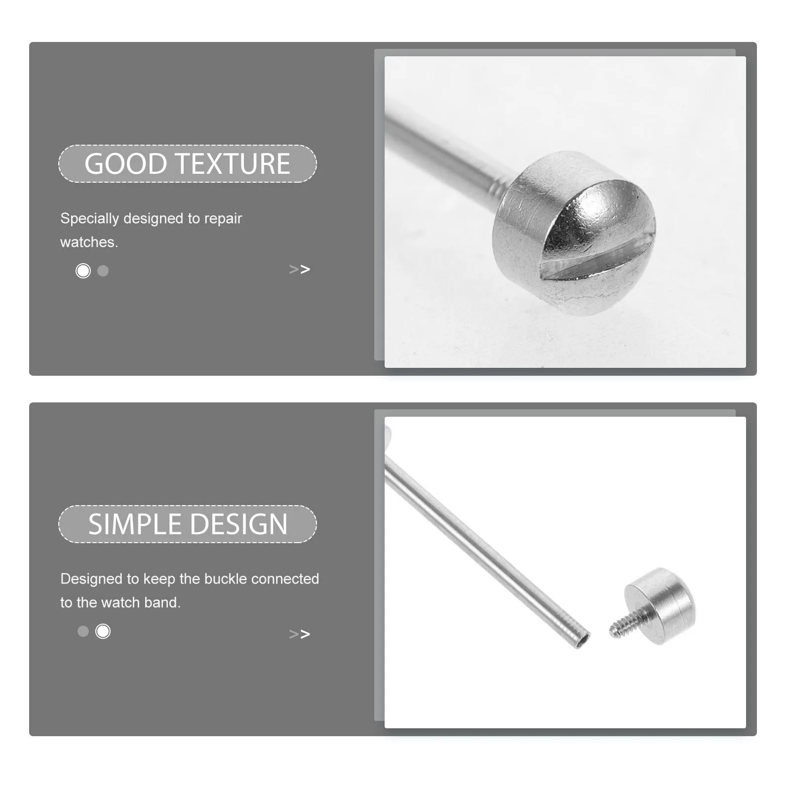 2pcs Watch Connection Rod Repair Tools Kit for Watch Strap Link Screw Tube buckle strap watchmaker