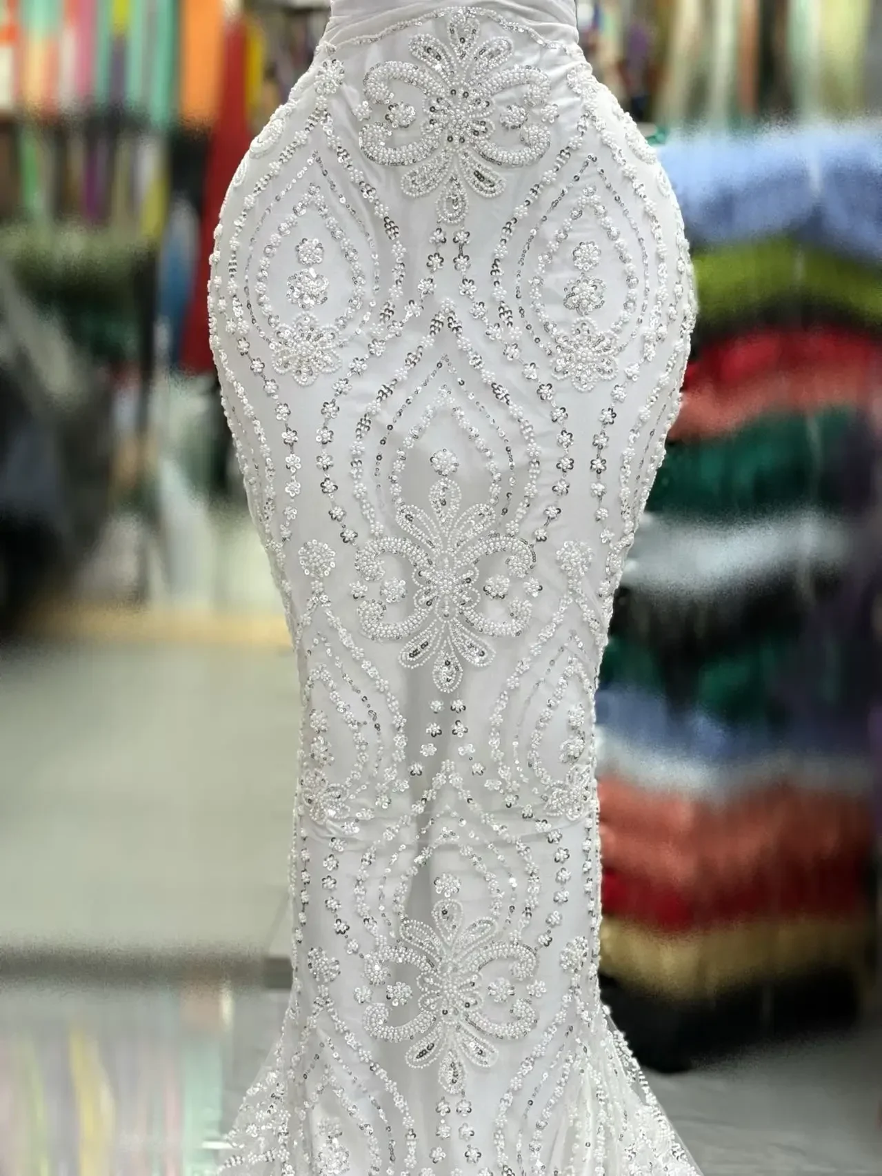 Vinca Sunny Aangepaste Zeemeermin Avondjurken Voor Vrouwen Sweetheart Hals Mouwloze Prom Gown Parels Kant Gewaad Vestidos De Novia