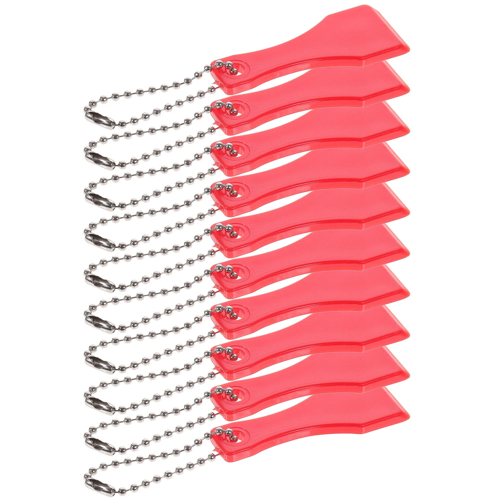 

10pcs Lottery Ticket Scratcher Plastic Tool Compact Design Multi Function Off Tickets Keychain Craft Supplies