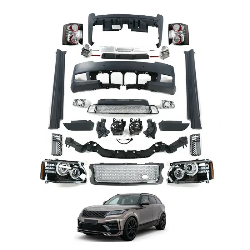 

Car Accessories 2012 Genesis Style Front Rear Bumper Headlights Grille Tail Lights Body Kit Range Rover 2002-2009