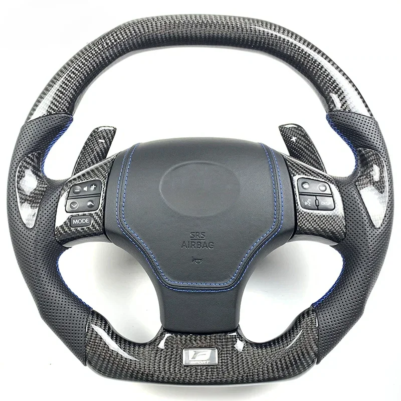 

Car Steering Wheel Fit For Lexuss LX570 GS350 IS250 IS350 ISF 2008 2009 2010 2011 2012 2013 Carbon Fiber Steering Wheel