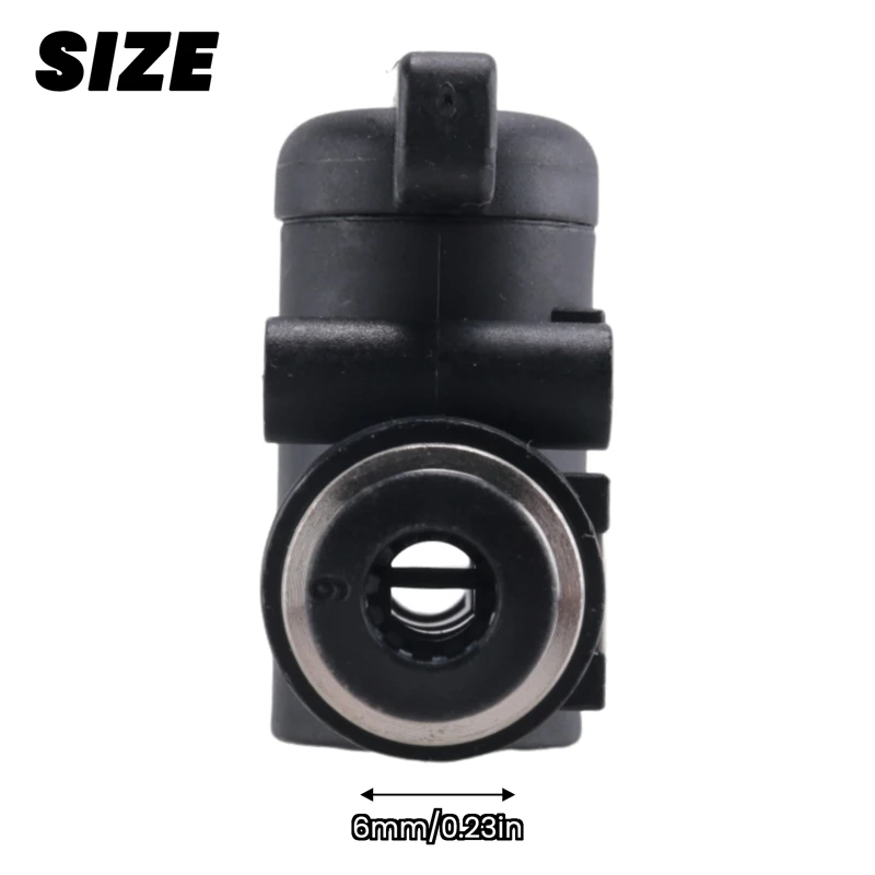 6Mm Push Connect Valve Ball Valve 6Mm Air Flow Control Valve Quick Connect Valve Tube Fittings 3 Pack Durable Easy To Use