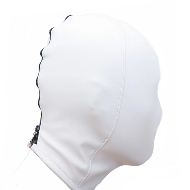 Fetisch Cosplay Sexy Leder Kapuze Exotische Vollgesichtsmaske für Frauen Männer Cosplay Party Spiele Mysteriöse Maske Halloween Kostüme