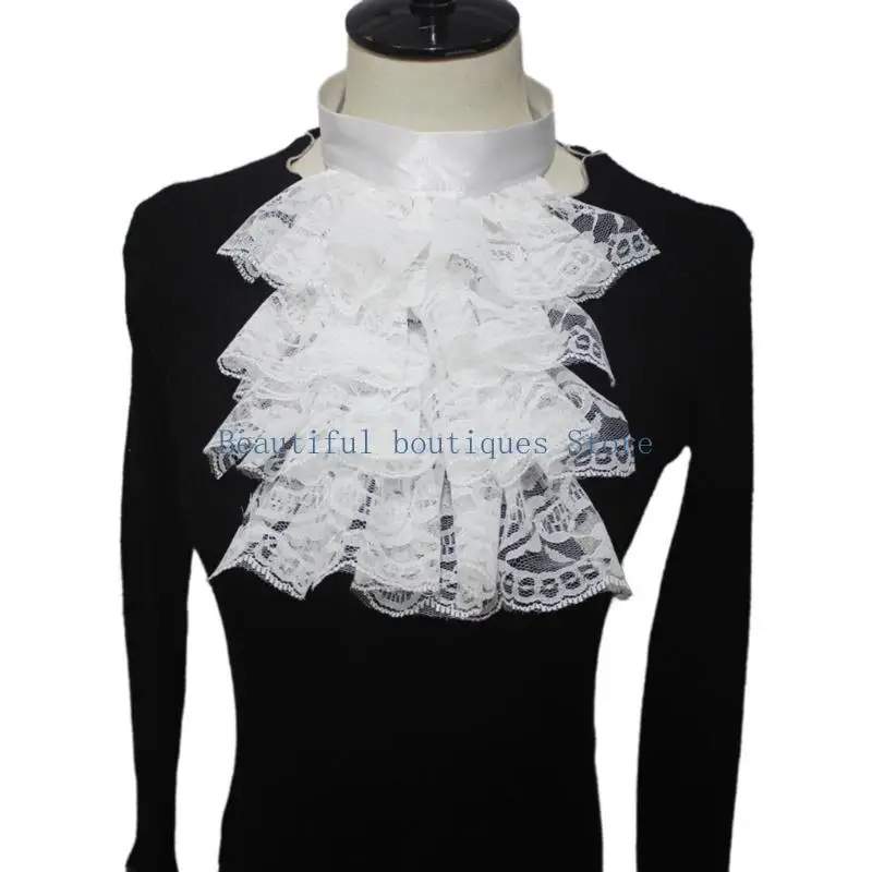 

U4LF декоративный воротник-жабо с накладными рукавами для женщин, эластичные манжеты на запястье, съемный воротник, свадебное на