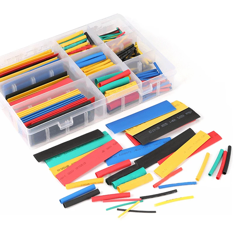 

2:1 328PCS Heat Shrink Tube Shrink Wrap Assortment Kit Wire Cable Heat Insulation Tubing Heat Shrinkable For Cables Shrinkage