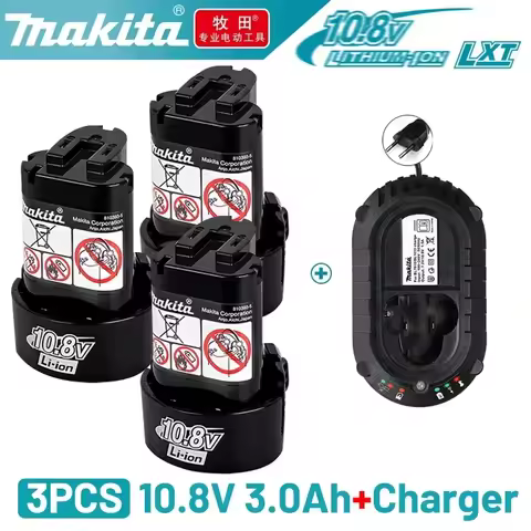 🏆 Makita 10.8v Battery 3Ah,makita Rechargeable replacement BL1013 BL1020 BL1030 battery,TD090D LCT203W Power Tool battery
