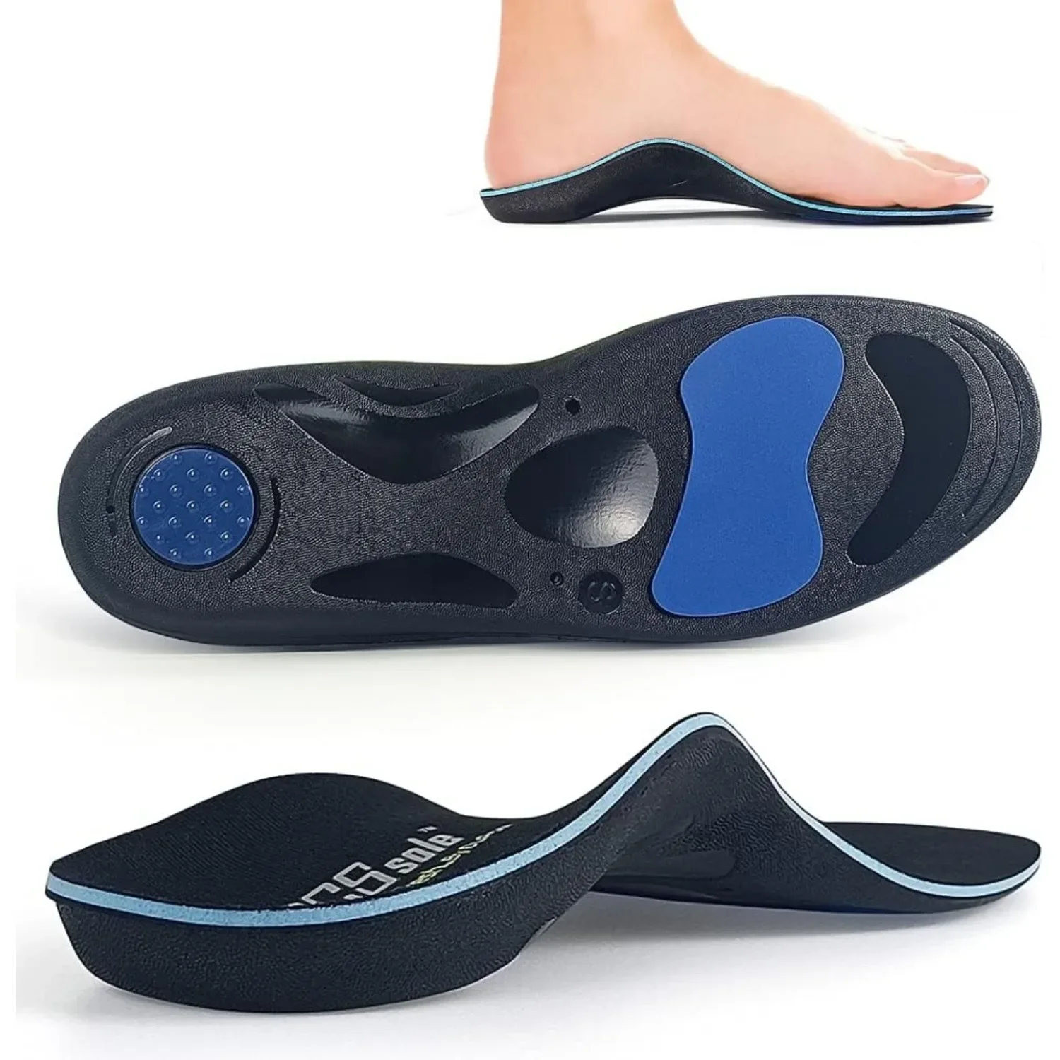 

PCSsole Flat Foot Orthopedic Insoles for Feet Arch Support Plantar Fasciitis Medical Insoles for Men/Women Gel Insoles for Shoes