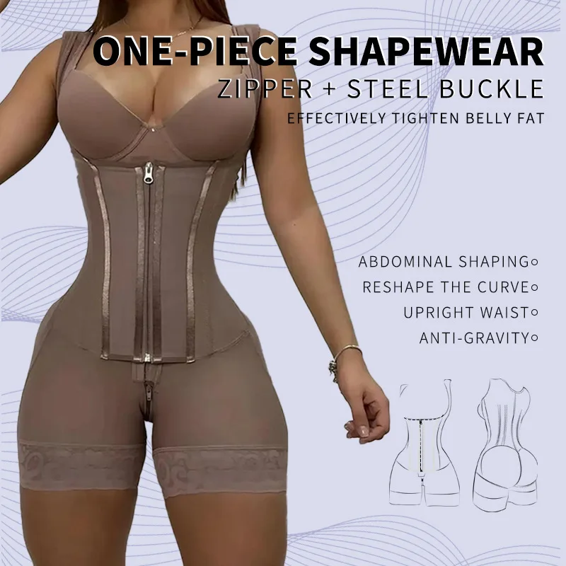 

New large size high waist belly lift hip wide shoulder strap hourglass waist tight body shaping body shapewear