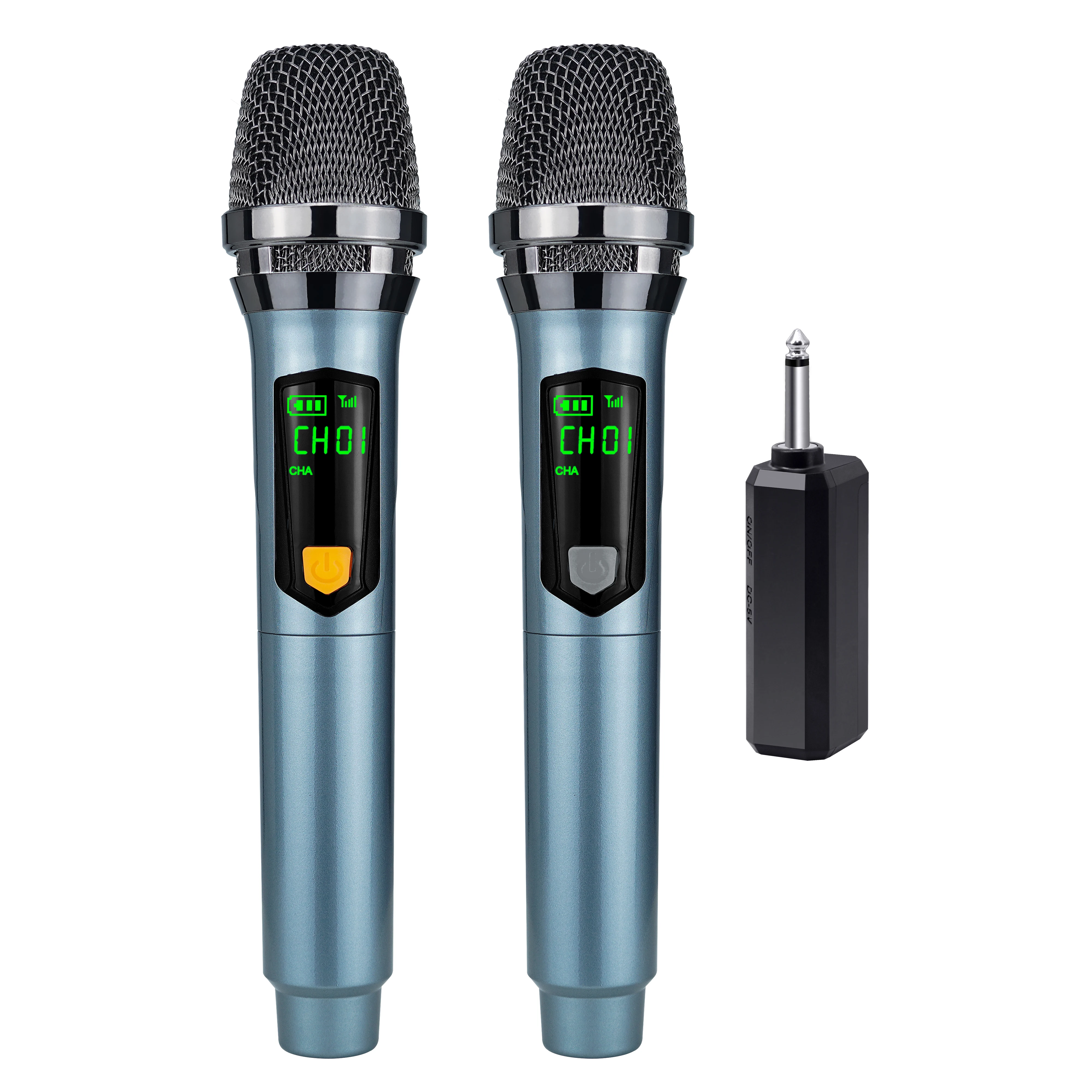 Rechargable Universal Wireless Plug And Play LED Dynamic Microphone Handheld Mic Micphone Professional Church Show Meeting Party