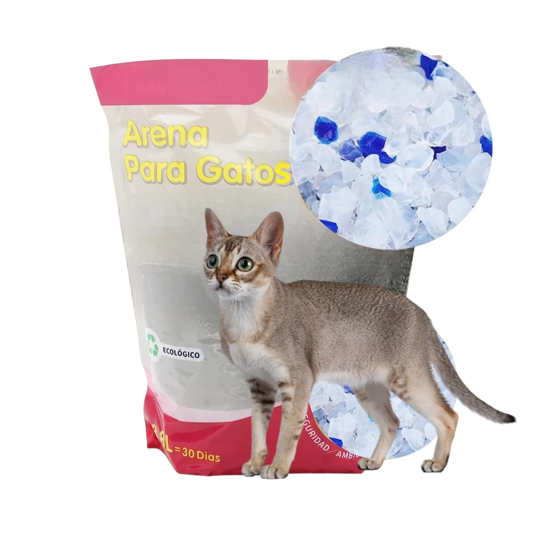 COTTECOTA-Arena de Sílice para Gato Bolsa 3,8L Perlas de Silice Sin Perfume Ecológica, Combate