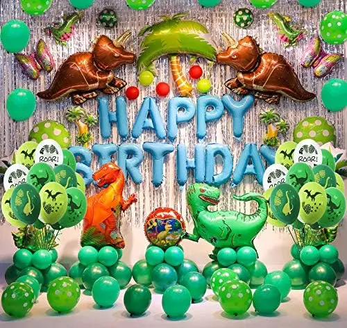 Ballons en latex avec motif de dinosaure et de raptors, décorations d'anniversaire pour garçons, fête préChristophe, 12 po