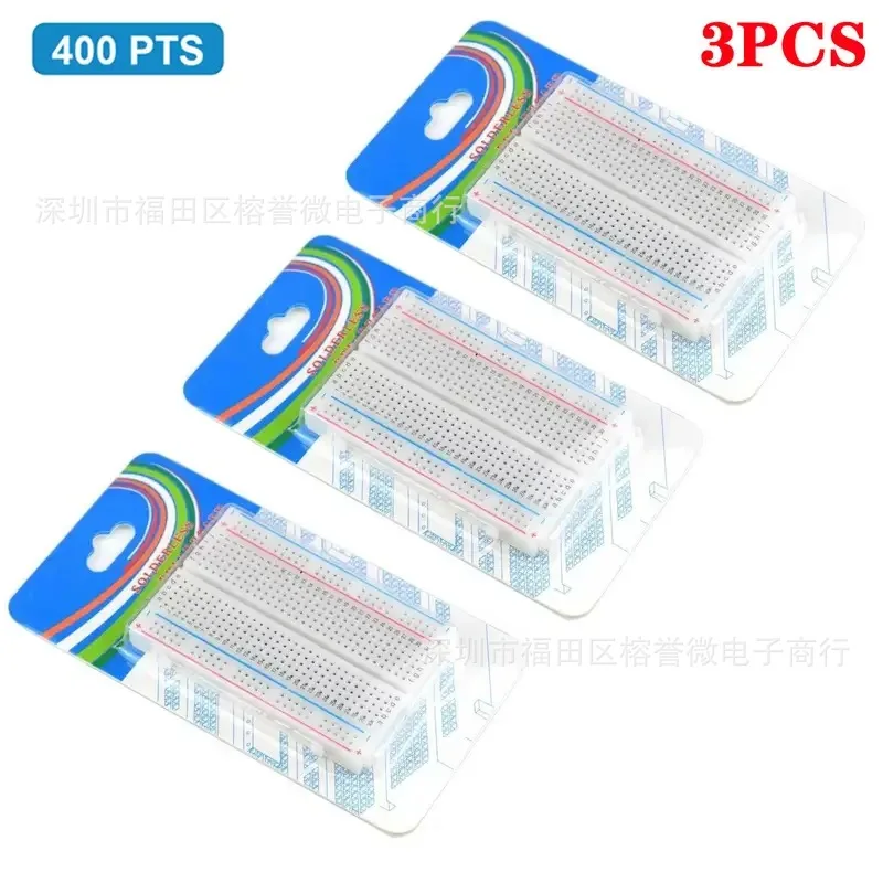 3PCS Bread Board Suit MB-102 830Hole Bread Board 400Hole Bread Board Splicing Solderless Bread Board