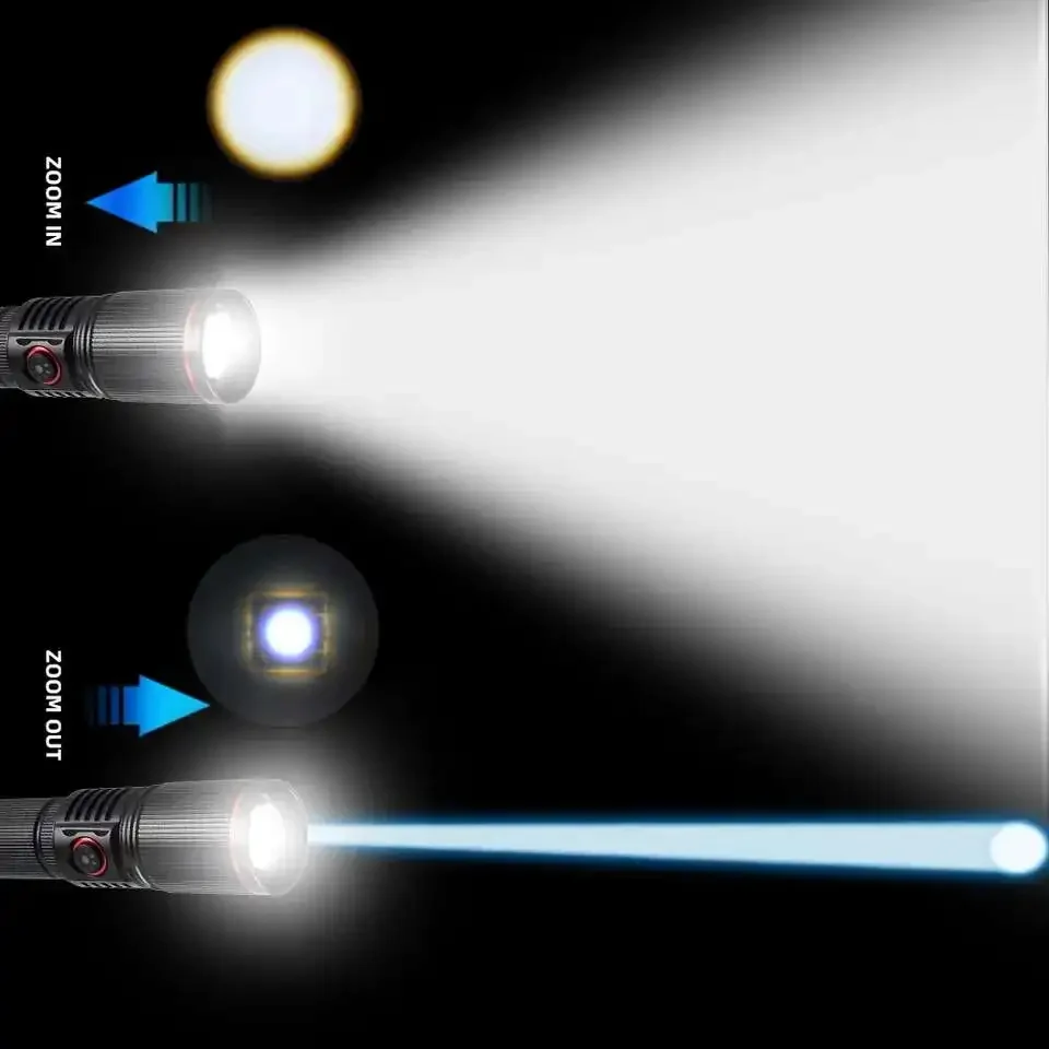 Imagem -03 - Laser Tático Lanterna Led Poderoso Longo Alcance 3000m Carregamento Usb Lâmpada Recarregável Lanterna 300w Branco