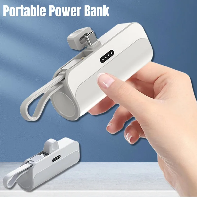 10000mAh Mini Portable Pocket Power Bank Type-c Two-ways Fast Effective Charging Power Bank Compatible For Iphone Xiaom