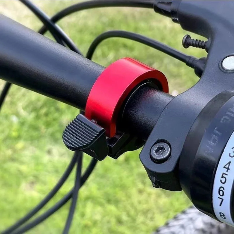 1pc Invisible Bicycle Bell MTB Road Bike Horn Aluminum Alloy Ring Loud Sound O-Shape Compact Mini Cycling Handlebar Accessories