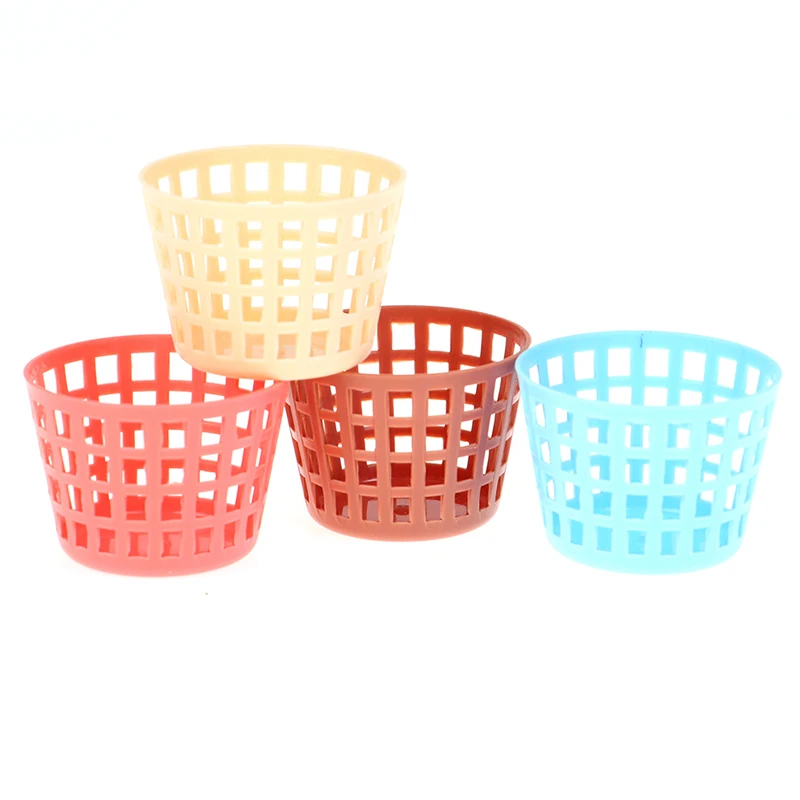 5 قطعة 1/12 دمية مصغرة صندوق تخزين ملابس سلة الغسيل القذرة اكسسوارات ديكور المنزل الحمام